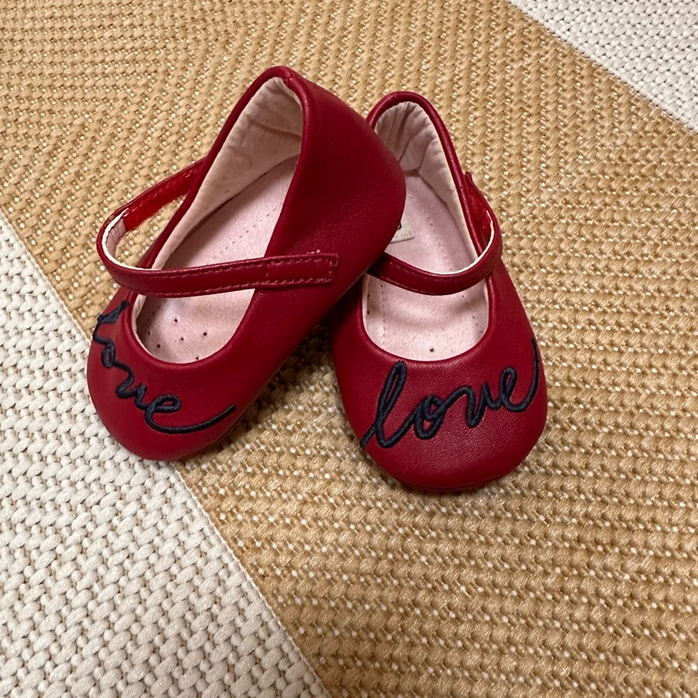 Red baby Dress Shoes